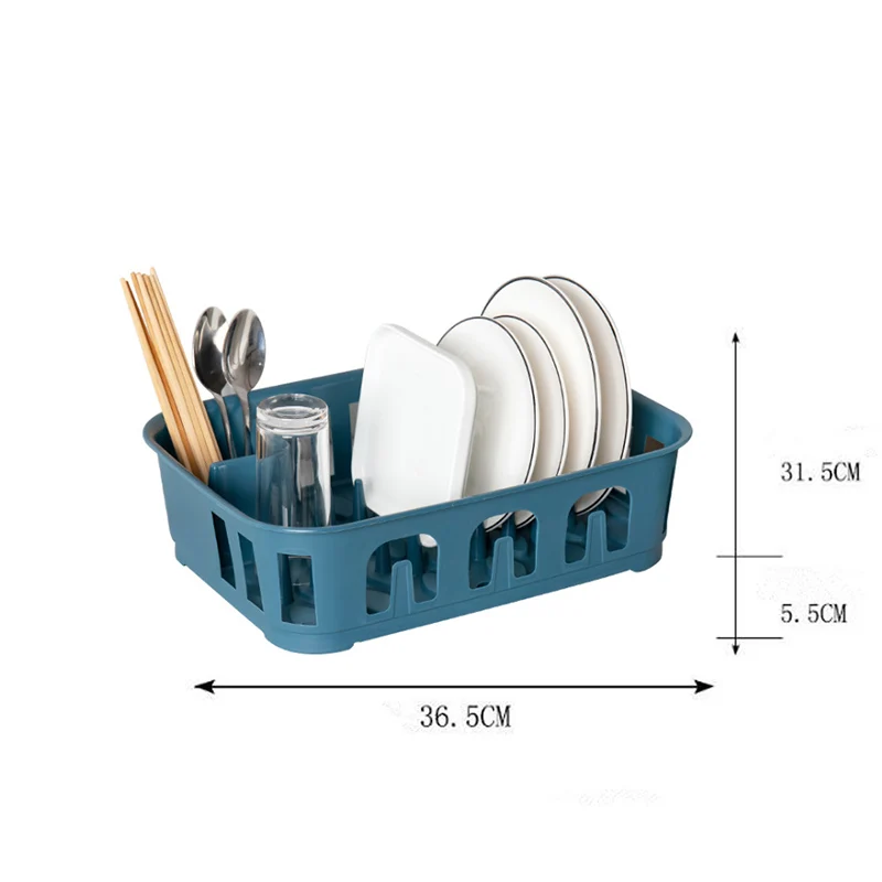 

Kitchen Drain Dish Racks Nordic Style Plastic Bowl Cup Tableware Drying Holders Multifunction Cutlery Cupboard Drainer Organizer