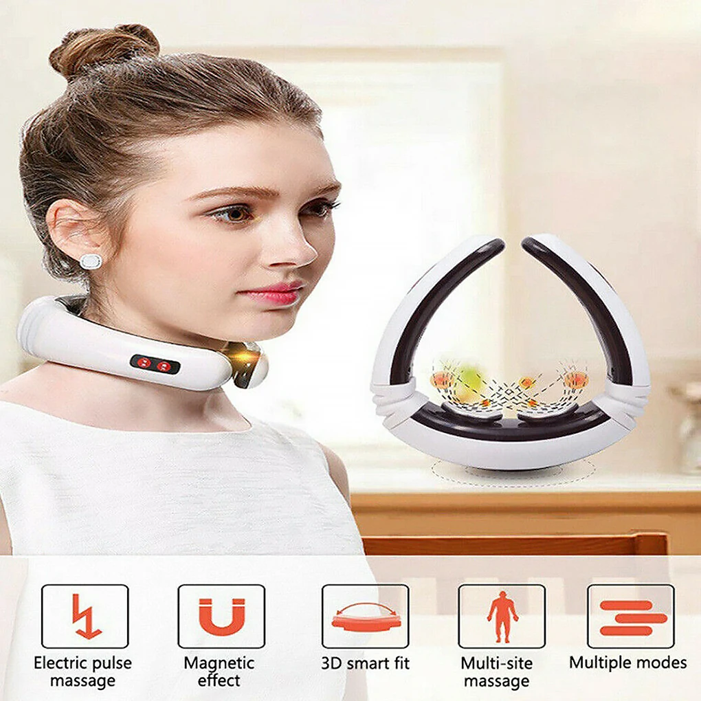 

Neck Massager Wireless Smart Home Use Beauty Treatment Instrument Heating Health Care Tool Household Salon Shop