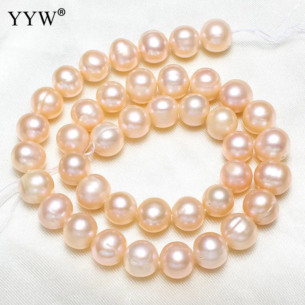 

Pink Grade A Cultured Baroque Freshwater Pearl Beads 14.5Inch/Strand for DIY Bracelet Necklace Jewelry Making Accessory