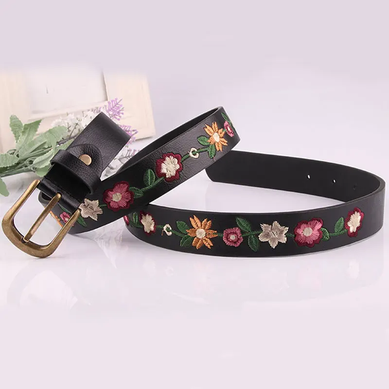 Ремень из искусственной кожи Женский винтажный Повседневный модный однотонный