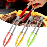 bbq tongs heat resistant metal food serving grill food tongs for kitchen outdoor tools bbq clips barbecue clip clamp