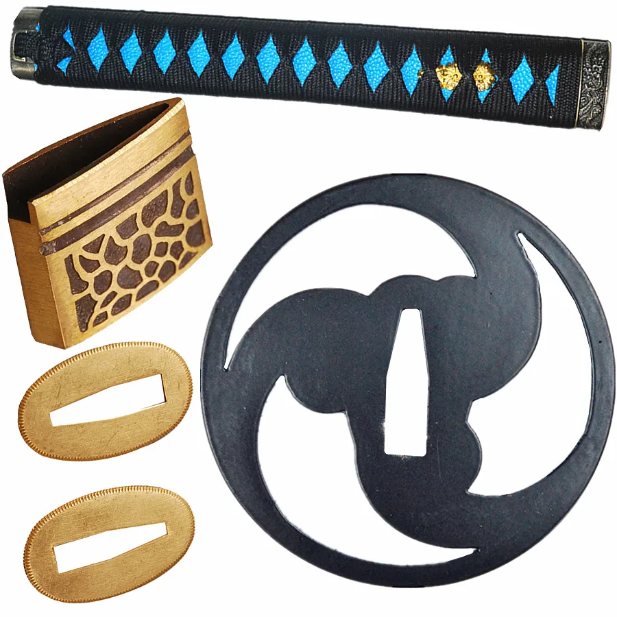 Металлические изделия железный меч для японской Катаны/Wakizashi/Tanto Набор Фитингов