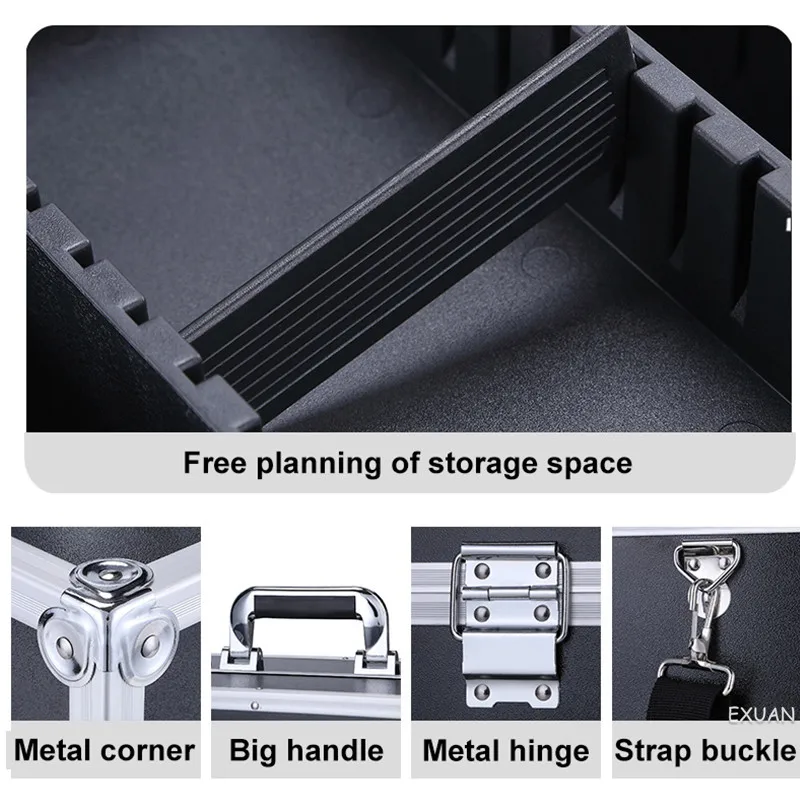 aluminum alloy tool case portable outdoor vehicle kit box equipmen safety equipment instrument case suitcase outdoor free global shipping