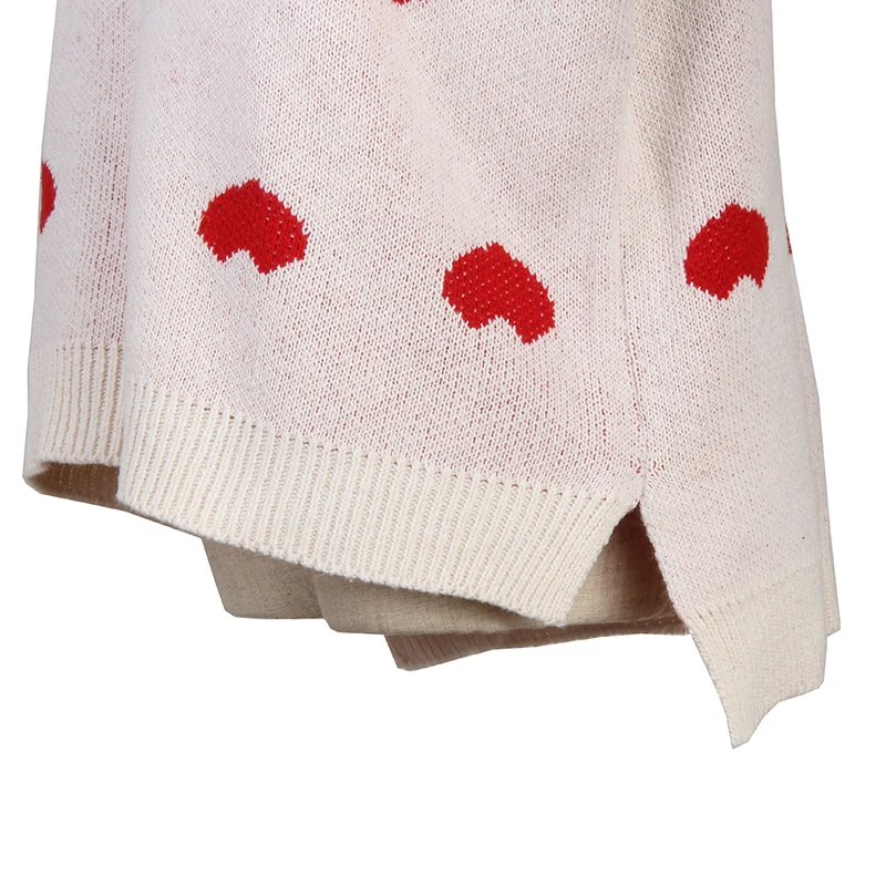 GLO-STORY 2019 Winter Women Causal Heart O-Neck Long Sleeve Pullover Sweater Knitted Warm Tops for Female Clothes | Женская одежда