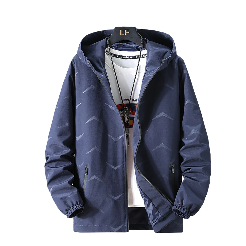 

2022 New men jacket hooded Jackets Plus Size 10XL 9XL 8XL 7XL men Windbreaker Casual Coat for Male Outerwear Streetwear jacket