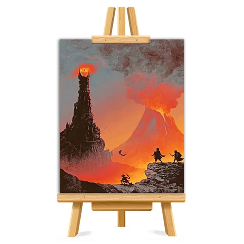 

Road to hell pictures to paint with numbers wall decoration crafts for adults acrylic paints paintings for home