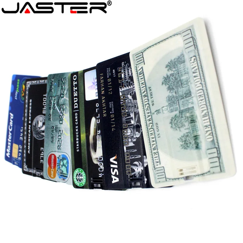 JASTER новый водонепроницаемый супер тонкий USB флеш накопитель для кредитных карт 32