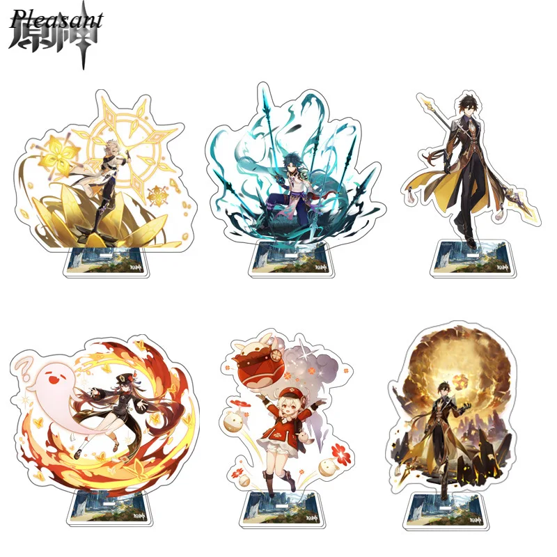 

Genshin Impact Game Peripheral Acrylic 16CM Vertical Desktop Decoration Xiao Razor Venti Klee Double-sided Printing Perfect Gift