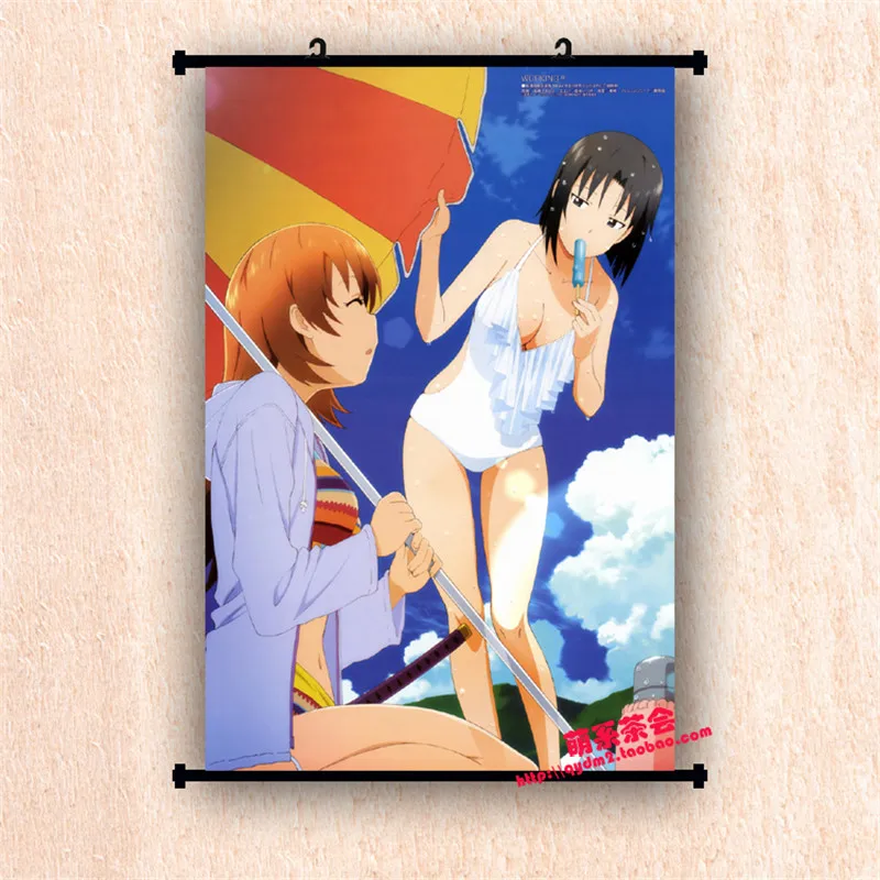 

Japanese Decorative Pictures Anime Working!! Wagnaria!! Taneshima Popura & Todoroki Yachiyo Home Decor Wall Scroll Poster