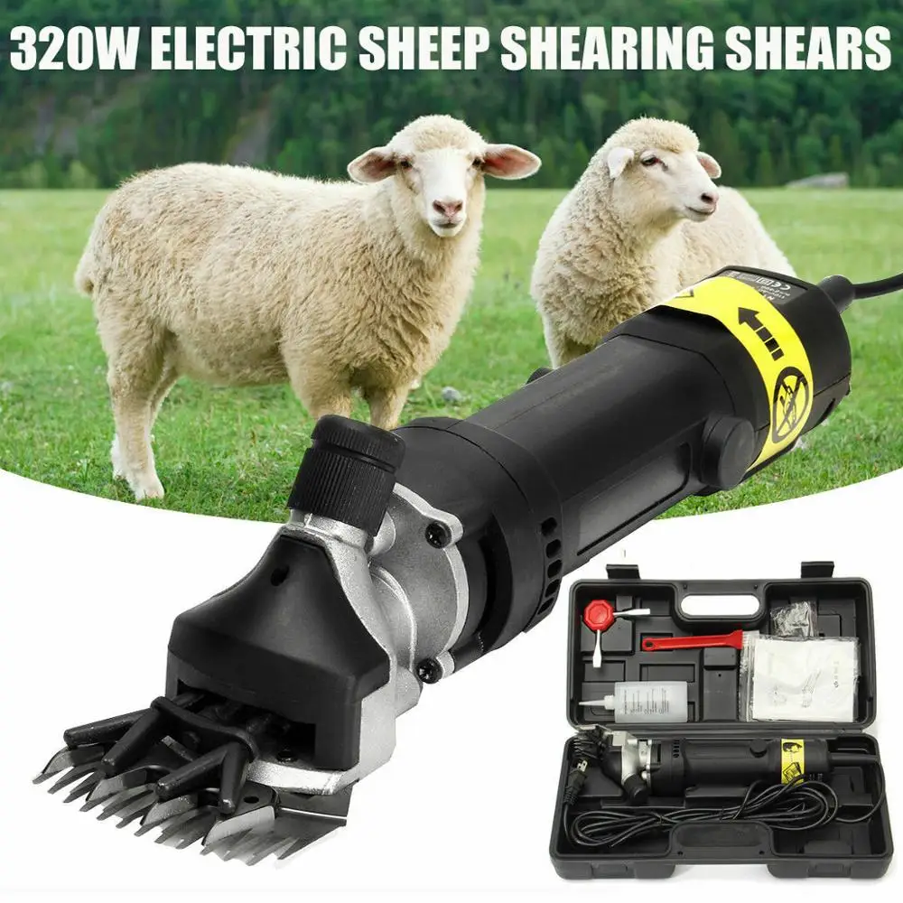 

Yonntech 320W Electric Sheep Goat Shears Farm Supplies Animal Grooming Shearing Nursing Clipper Scissor Cut Machine