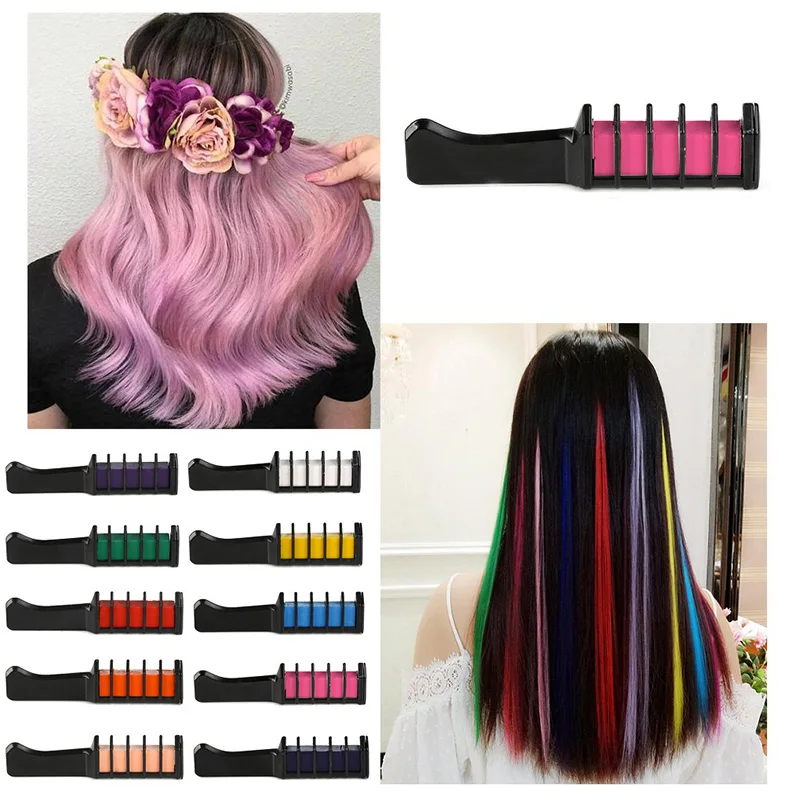 Профессиональная 10 цветов s мини Временная Краска для волос одноразовая личного