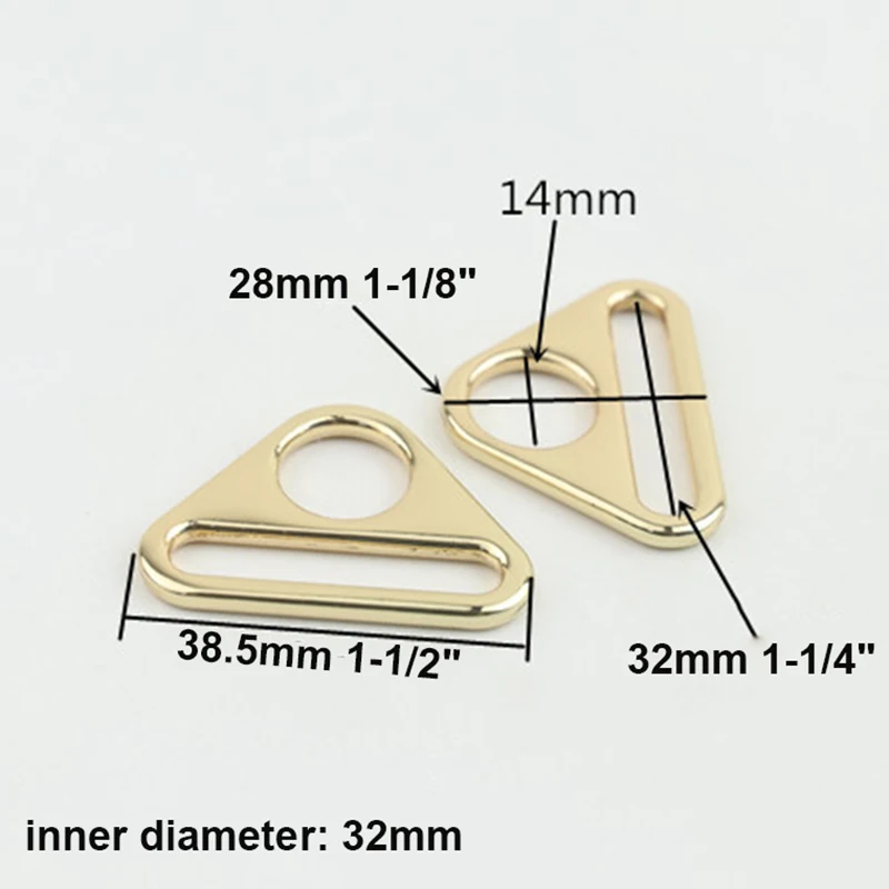 5pcs Metal Triangle Shape Ring Buckle Adjustable for Webbing Leather Craft Bag Strap Belt Garment Luggage DIY Accessory | Дом и сад