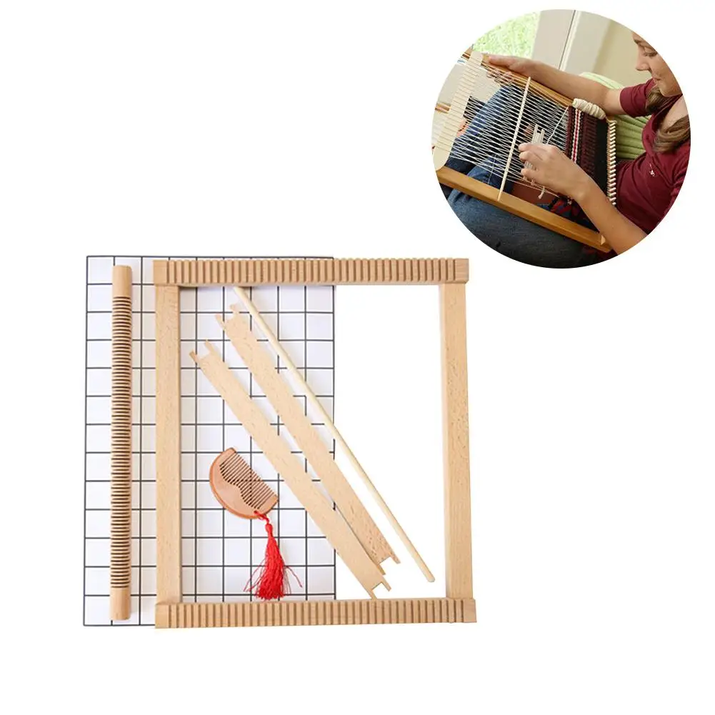 Деревянный Ткацкий станок детская вязаная игрушка ткацкий станок DIY Инструменты для вязания ткацкий станок ручное плетение вязание машина игрушки швейный инструмент