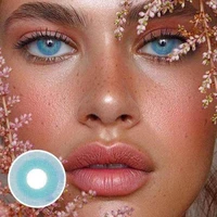 Pair Sea Blue Cosmetic contact lenses small pupil contact lens Cosmetic Colored Contact Lenses for eyes