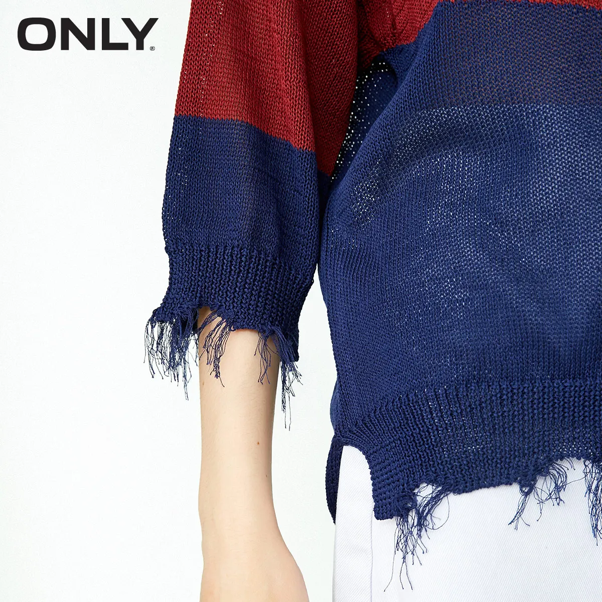 ONLY Loose Fit 3/4 Sleeves Pullover Knit Sweater Women | 118324509 Женская одежда