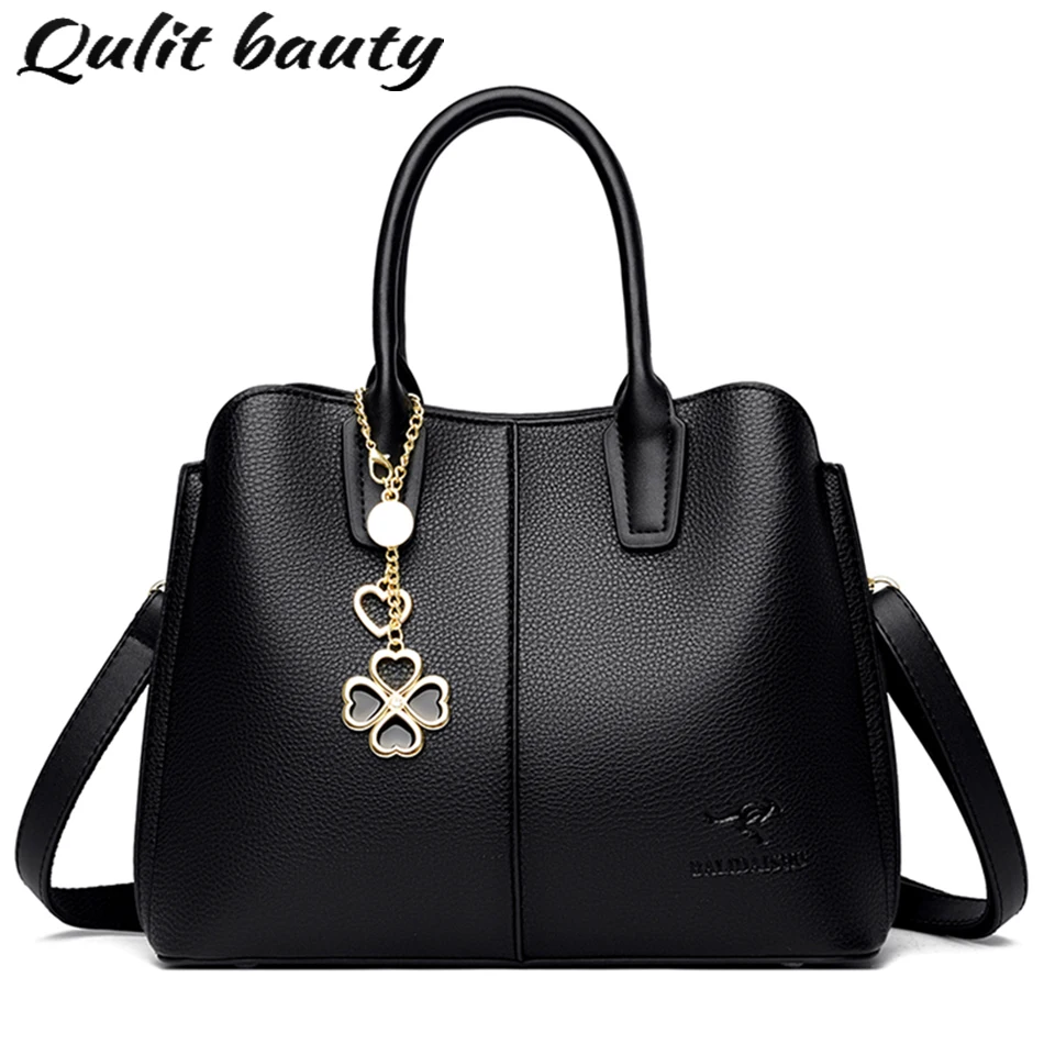 

3 Layers Large Capacity Ladies Shoulder Bag Top Quality Leather Crossbody Bag for Women Purses and Handbags Luxury Designer Sac