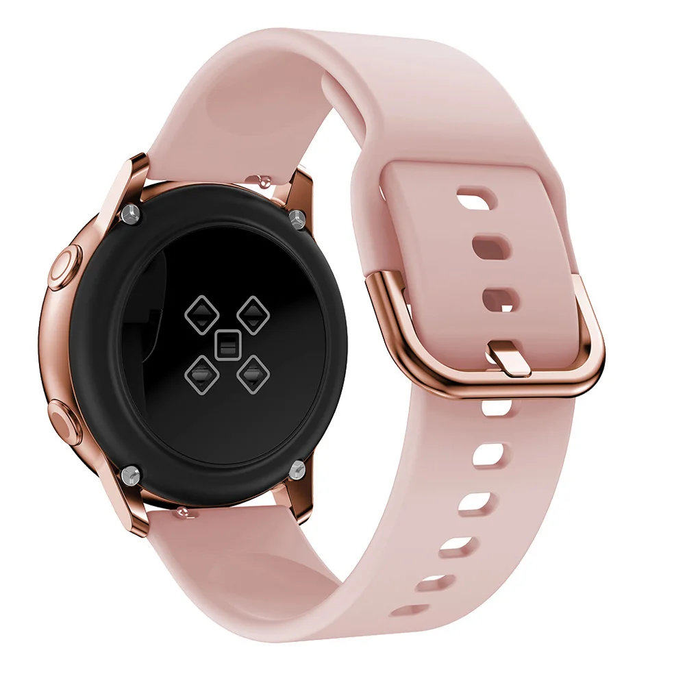 20mm Silicone watch Strap for Samsung Galaxy watch Active 2/42mm/3 41mm/Gear S2/Sport bracelet smartwatch band Active2 40mm 44mm