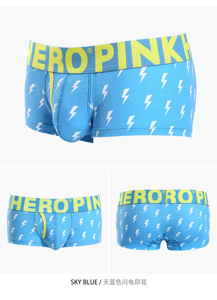 5 шт. Pink Heroes модное нижнее белье из хлопка, Для мужчин шорты-боксеры высокого качества Для мужчин трусы нижнее белье удобные так здорово