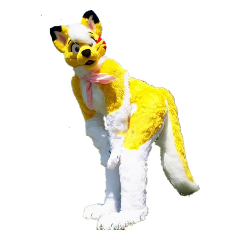 Handmade High Quilty Long Fur Mascot Costume Suits Cosplay Party Dress Outfits Advertising Promotion Carnival Fursuit