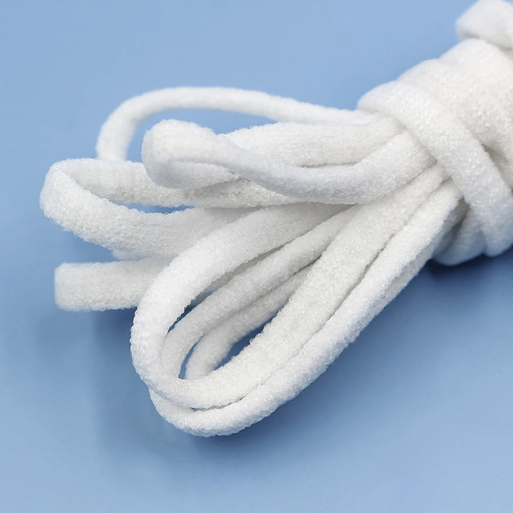 Белые тонкие круглые эластичные ленты для маски лица ушные эластичная веревка