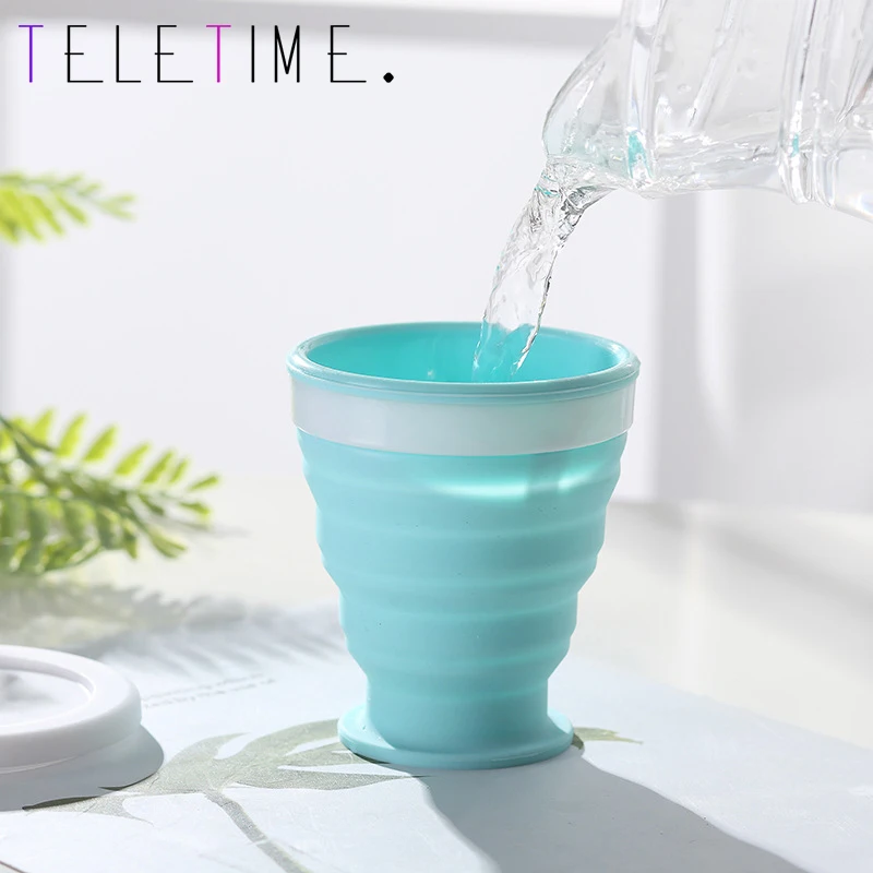 Складные чашки 200 мл не содержит Бисфенол А чашка для воды пищевого класса