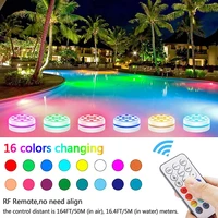 rgb 13 led remote controlled submersible light battery operated underwater pool lights outdoor vase bowl garden party decoration