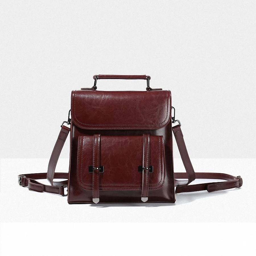 

Jonlily Women PU Leather Backpack Female Elegant Shoulderbag Teens Fashion School Bag High Capacity Daypack -KG252