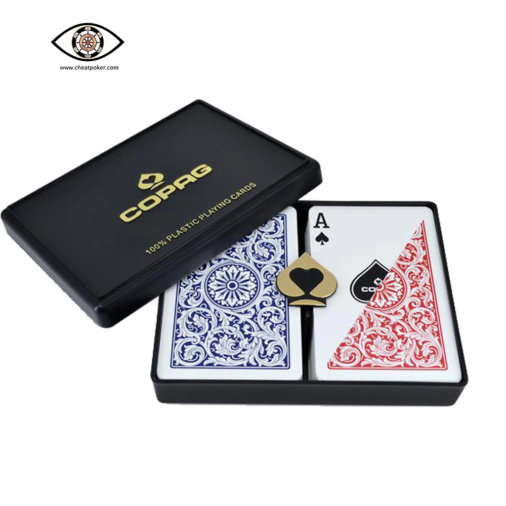 Игральные карты с маркировкой для инфракрасных контактных линз синие красные