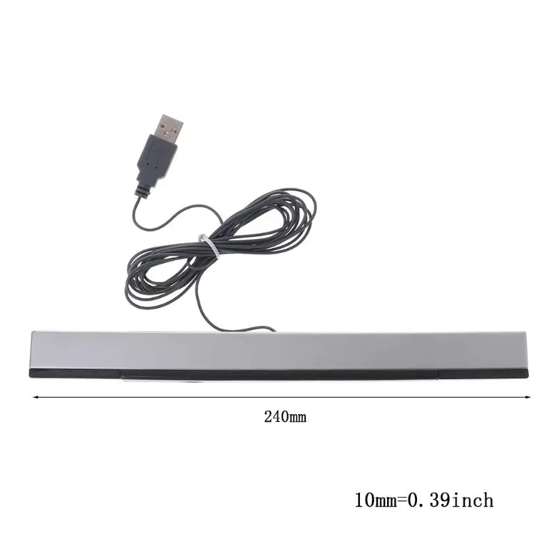 

Infrared Ray Wired Remote Sensor Bar Reciever Inductor for Wii Remote Game accessories