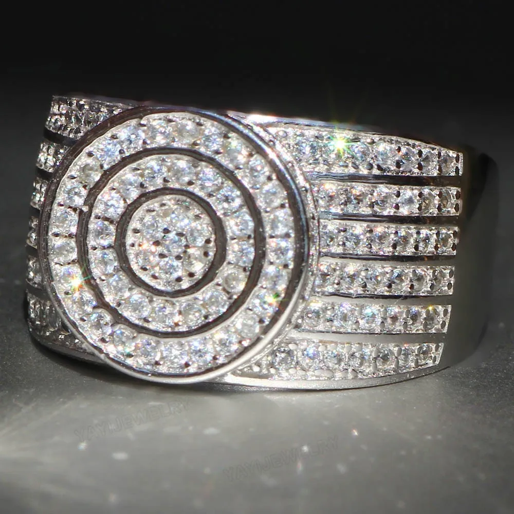 Женское и мужское кольцо из серебра 360 пробы с фианитом | Украшения аксессуары