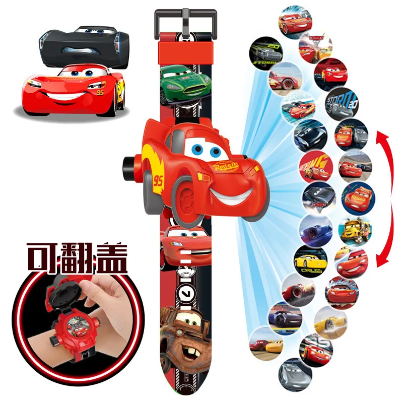 

Hot Sale Disney Minnie Mickey Mouse Spider-Man Watch Children Projection Cartoon Robot Toy Boy Girl Child Electronic Watch