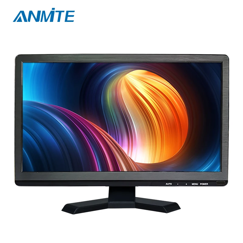 Встроенный динамик Anmite 15 6 дюйма со светодиодной технологией монитора ПК BNC HDMI VGA -