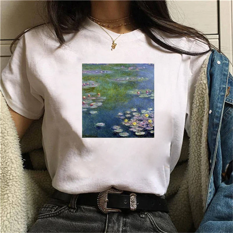 

Harajuku Aesthetic Cute Funny Tshirt 90s Painting Ulzzang Casual Tops Tees T-shirt Fashion Women T Shirt Female Clothes