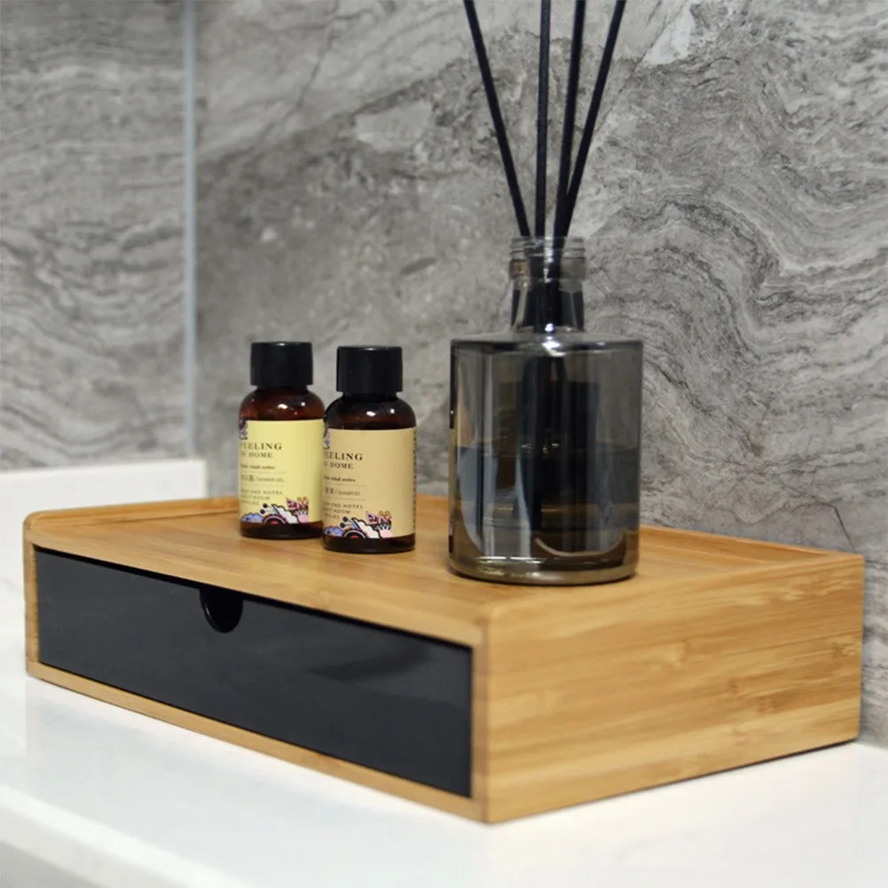 

Bamboo Hotel Toiletry Storage Box Hotel Toiletries Storage Organizer Pull-out Hotel Room Tooth Storage Box Home Organization
