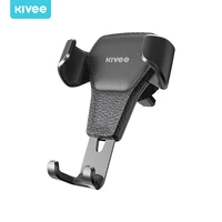kivee universal car phone holder leather gravity car bracket air vent stand mount for iphone xiaomi samsung support voiture