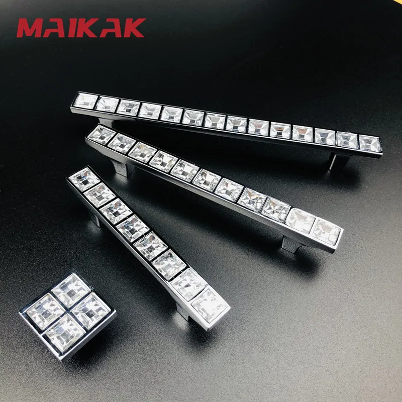 С украшением в виде кристаллов алмаза ручки шкафа класса люкс из цинкового