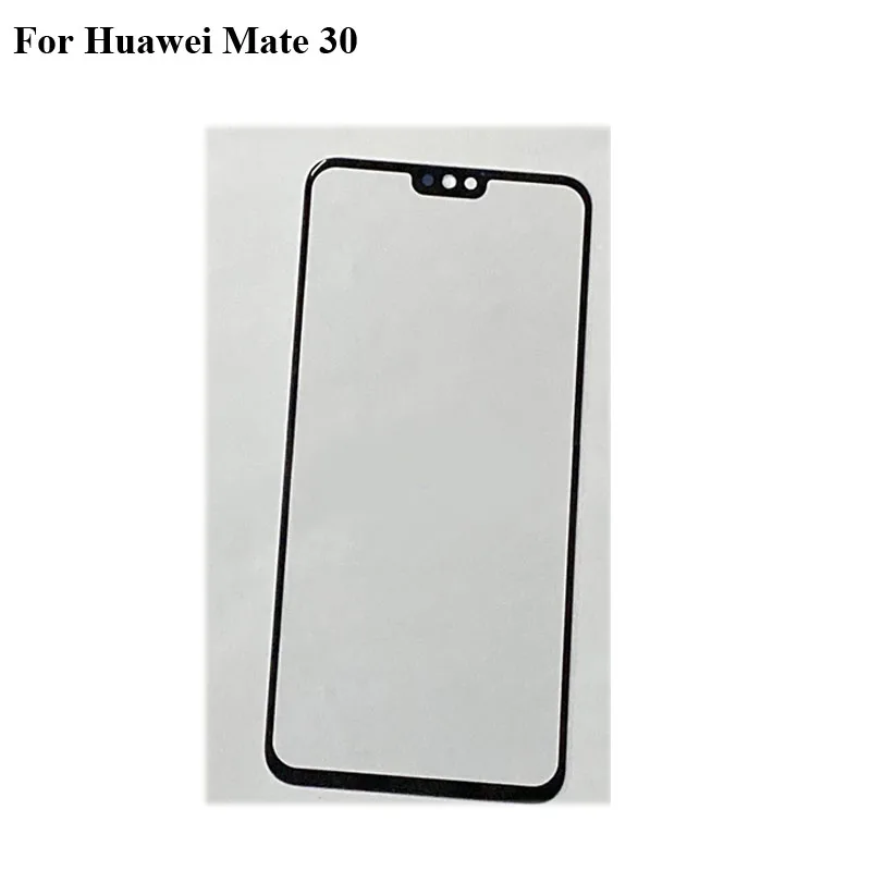 

For Huawei Mate 30 mate30 Front LCD Glass Lens touchscreen Mate 30 Touch screen Outer Screen Glass without flex