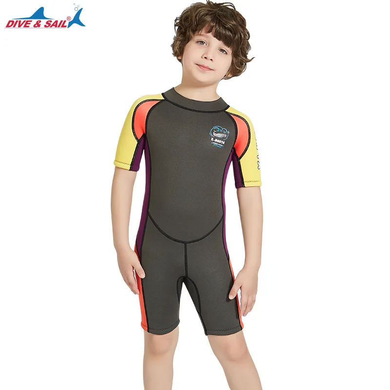 Дети дайвинг гидрокостюм для мальчиков и девочек 2 5 мм неопрен серфинг
