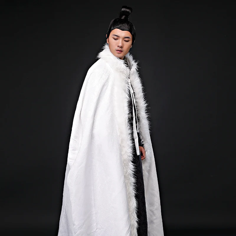 cosplay hanfu men chinese dress Qin Han ancient times Traditional Martial arts cloak emperor Minister Scholar prodigal | Тематическая