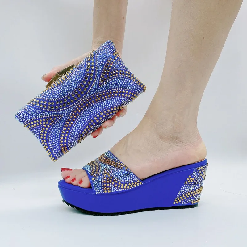 Комплект из туфель и сумочки в африканском стиле для свадьбы | Обувь