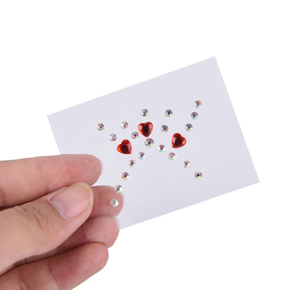 Nail Art Decorations Body Face Jewels Crystal Temporary Eyes Tattoo Festival Party Glitter Stickers Flash Rhinestones | Красота и