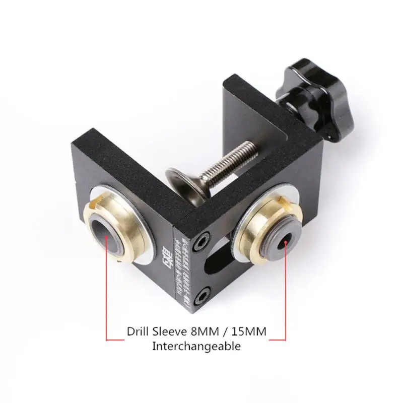 Многофункциональная Деревообработка Doweling Jig Kit регулируемое сверло направляющий
