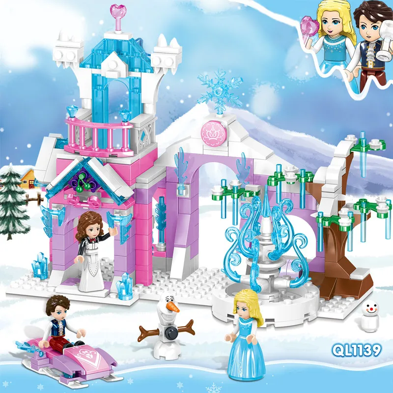 Создатель города Эльзы волшебный ледяной Замок Набор Снежный мир фея принцесса