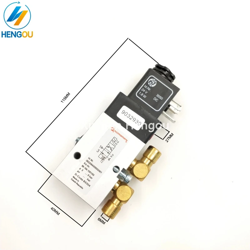 Электромагнитный клапан Heidelberg 98.184.1051 для CD102 SM102 MO Machine Valve 2625484|valve solenoid|valve machinesvalve