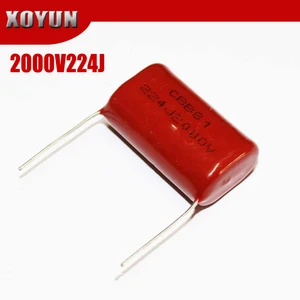 5 шт. 2000V224J CBB Pitch 30 мм 2KV 220NF 0,22 мкФ 224J2000V CBB полипропиленовый пленочный конденсатор