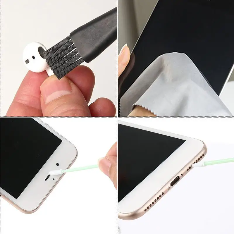 34 шт./компл. чехол для Apple Airpod 2 хлопковая одноразовая палочка чистящие щетки