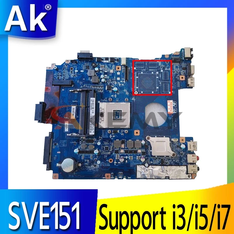

DA0HK5MB6F0 Mainboard FOR SONY HK5 SVE151D11L SVE151 MBX-269 Laptop motherboard With HM76 Support i3/i5/i7 DDR3 100% Tested ok