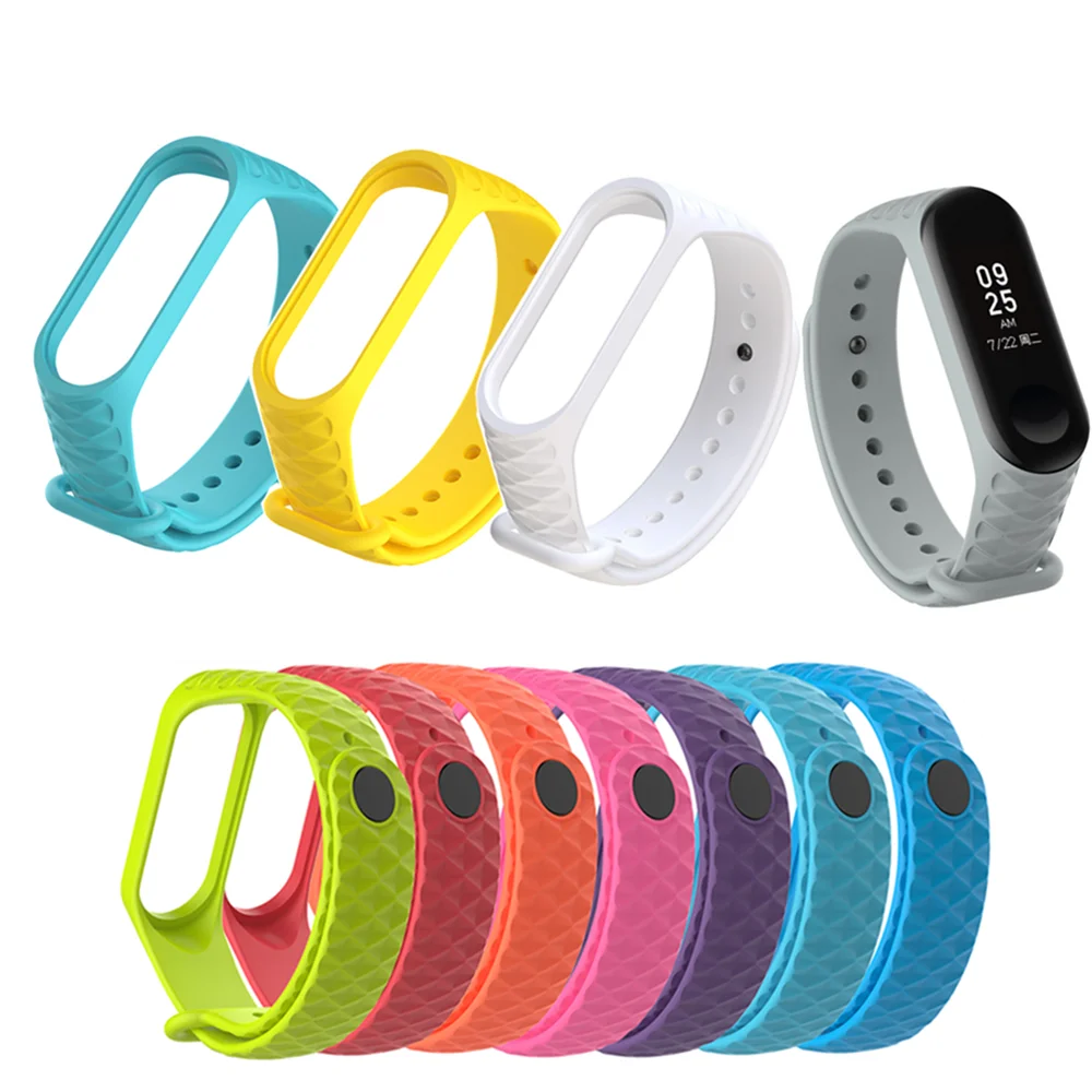 Силиконовый ремешок для часов Duoteng Mi Band 4 браслет из ТПУ с бриллиантами наручных