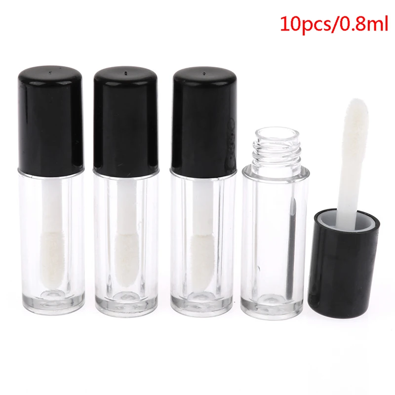 

100Pcs 0.8ml Empty Lip Gloss Tubes Empty Cosmetic Containers Lipstick Jars Balm Tube Cap Container Maquiagem Travel Makeup Tools