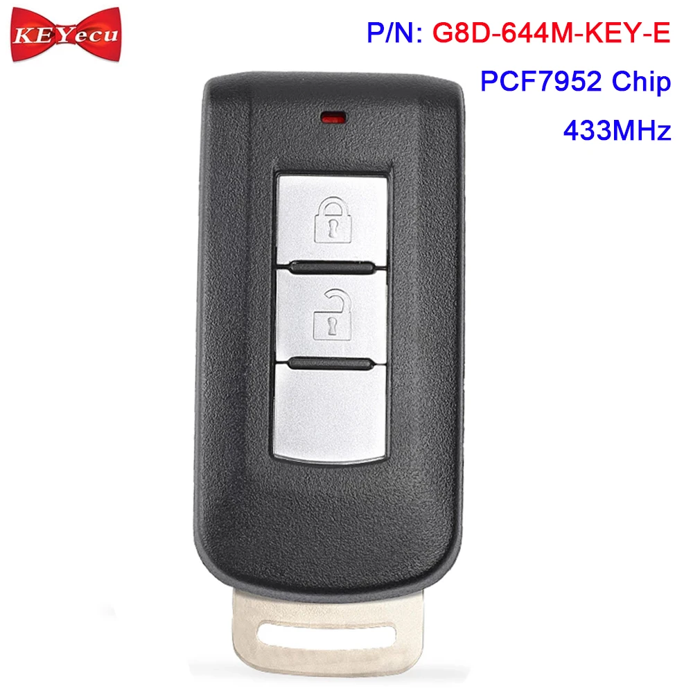 KEYECU для Mitsubishi Outlander 2008 2009 2010 2011 2012 ASX 2013 2014 2015 дистанционный ключ брелок G8D 644M KEY E 433